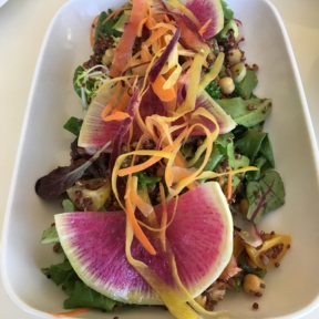 Gluten-free quinoa salad from The Penthouse at Huntley Hotel